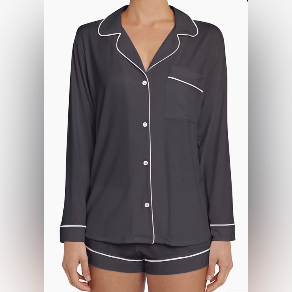 Eberjey Gisele 2-Piece Piped Pajama Set